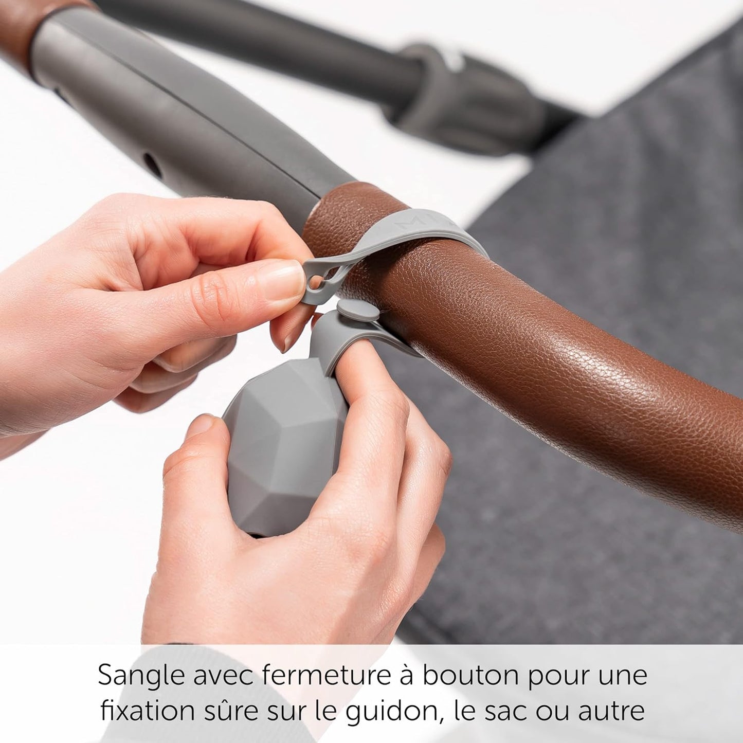 - Boite Tetine Bebe En Silicone (2 Pièces) - Lot De Porte Sucette Pour Poussette, Boîte À Tétine Pour Tous Les Modèles De Tétines, Sans BPA - Gris